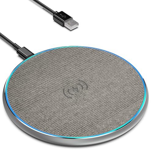 Wireless Charger, 15W Wireless Charging Pad for iPhone 17/16/15/14/13/12/11 Pro/Pro Max/XS Max/XR/SE,Samsung Galaxy S22/S21S20/S10/S9/Note10/9,HUAWEI P40/P30, Xiaomi, AirPods 2/Pro/Galaxy Buds