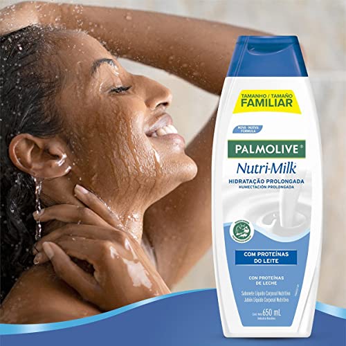 Palmolive Sabonete Líquido Para Corpo Nutri-Milk Hidratação Prolongada 650Ml