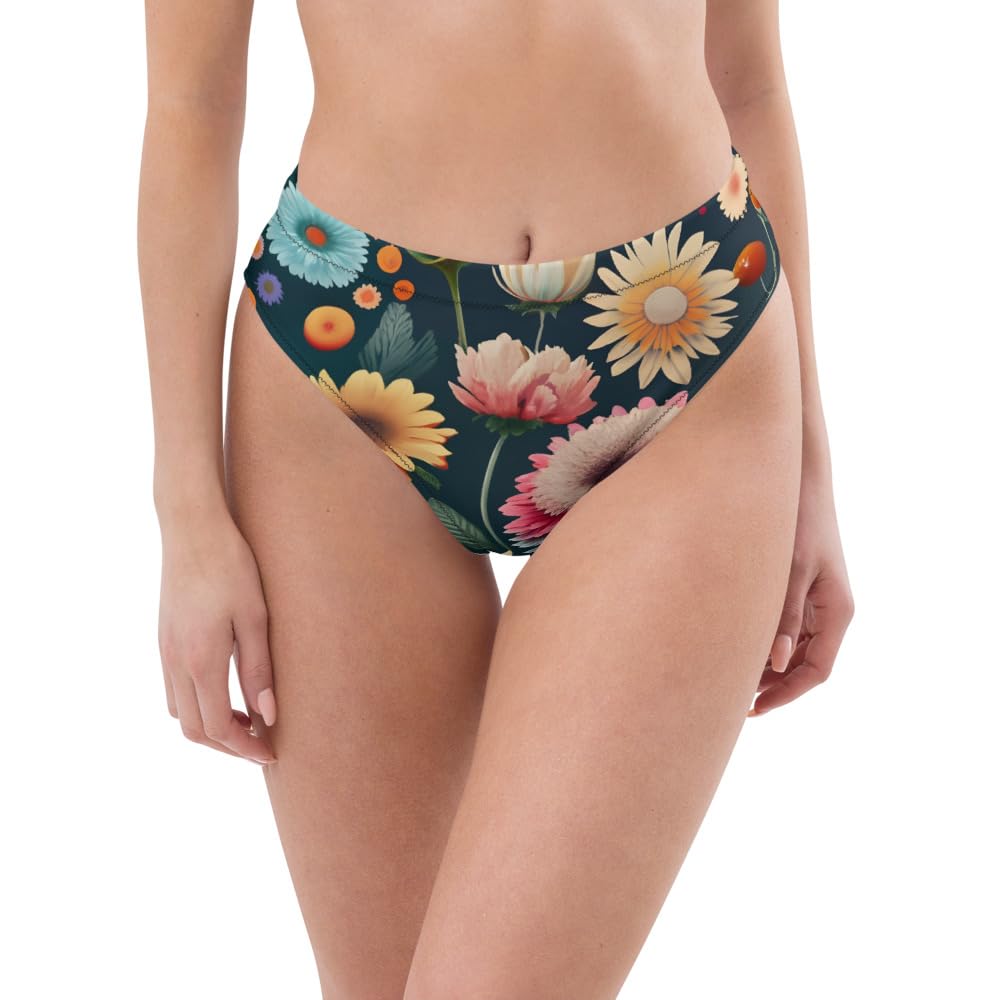 Bas de bikini cheeky taille haute confortable et couvrance modérée