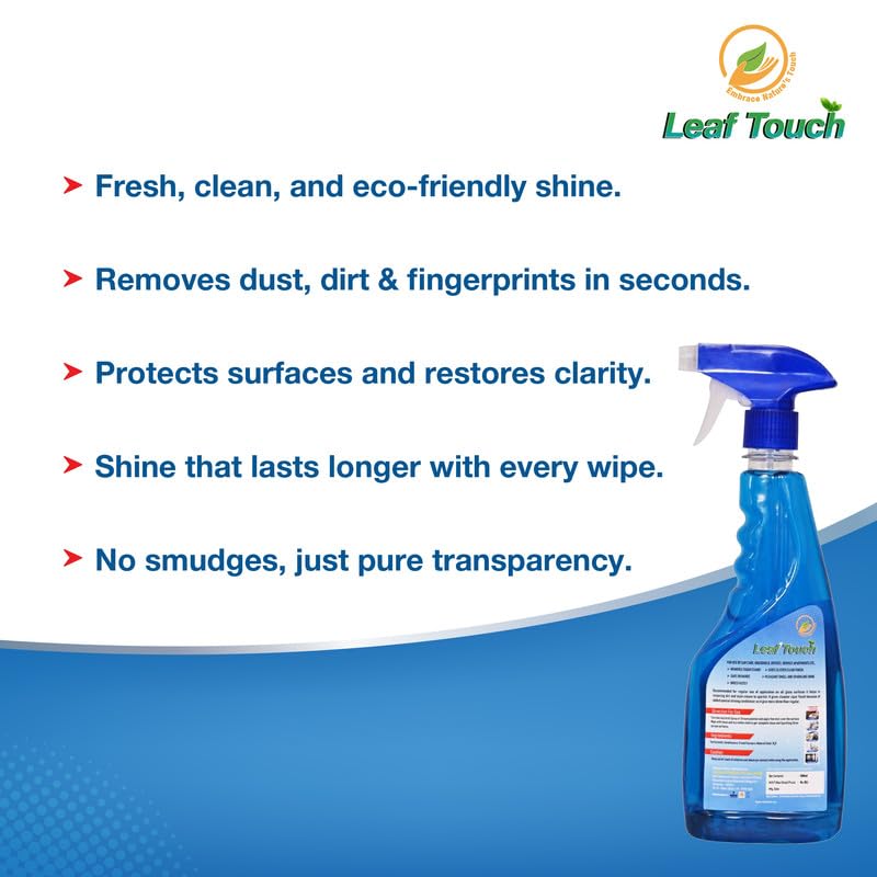 Image of Glass Cleaner - 500ml Streak-Free Window and Mirror Cleaning Liquid - Removes Dust, Smudges, and Fingerprints, Leaves Crystal Clear Shine, Easy & Quick Use