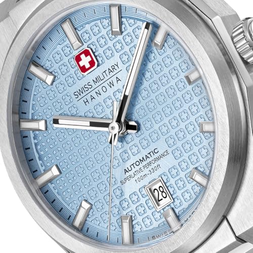 Image of Swiss Military Hanowa Avalanche ICON Blue Round Dial Swiss Made Automatic Watch for Men | SMWGL0006904