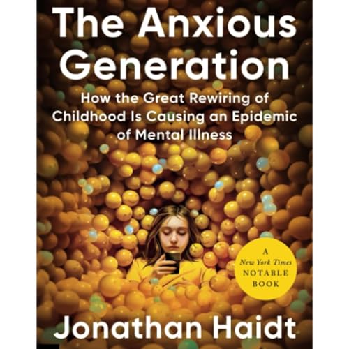 The Anxious Generation by Jonathan Haidt, Book Summary, Podcast, English cover art