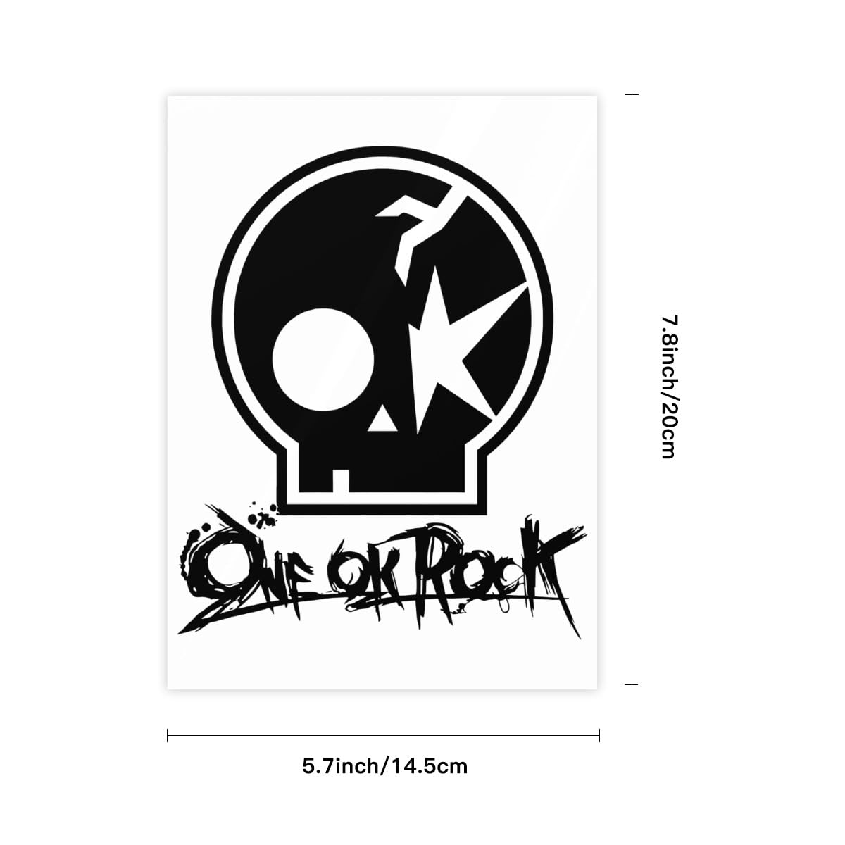 Amazon.co.jp: ワンオクロック ONE OK ROCK 1枚 クリスタルステッカー