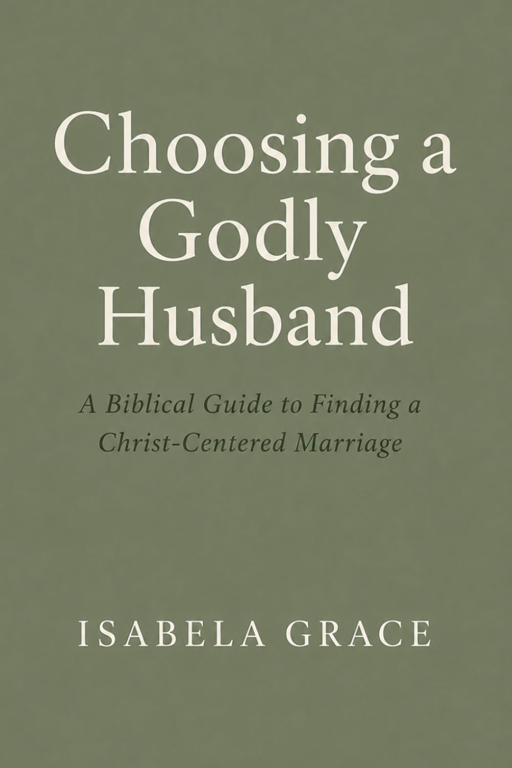 Choosing a Godly Husband: A Biblical Guide to Finding a Christ-Centered Marriage