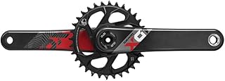 'SRAM X01 Eagle 175 mm 32t DM Boost 148 Dub Inner Bearing 00.6118.527.002 Crank – Black/Red, 30T 170 mm, Fatbike 4 Variety