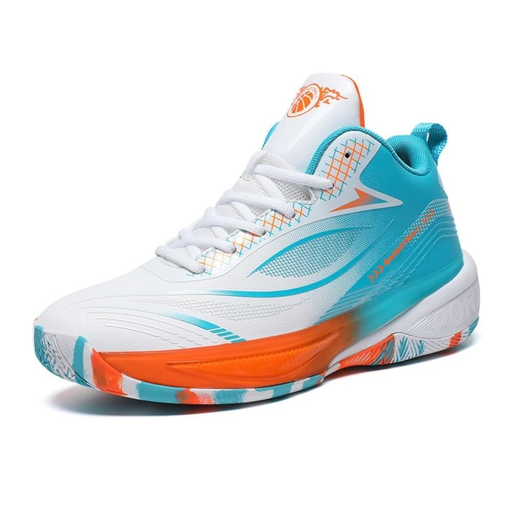 Zapatillas de Baloncesto for Hombre, de Talla Grande, Resistentes al Desgaste, con amortiguación y Rebote, con Suelo de Cemento, for Entrenamiento Deportivo.