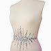 Individuality Handmade Bling Patches Sew On Fix Beaded Crystal Sequins Rhinestone Applique Trim for Wedding Dress DIY Bridal Belt 20x33cm Waist Decoration (AB)
