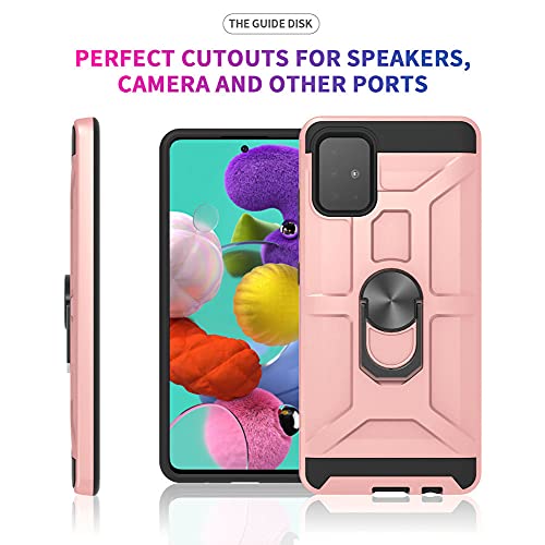 Cuoqing Cover Samsung Galaxy A51 con Pellicola