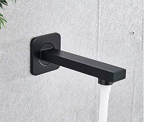 Robinet mitigeur de bain à numérique avec ensemble de robinets de douche noir mat 12'' - 6