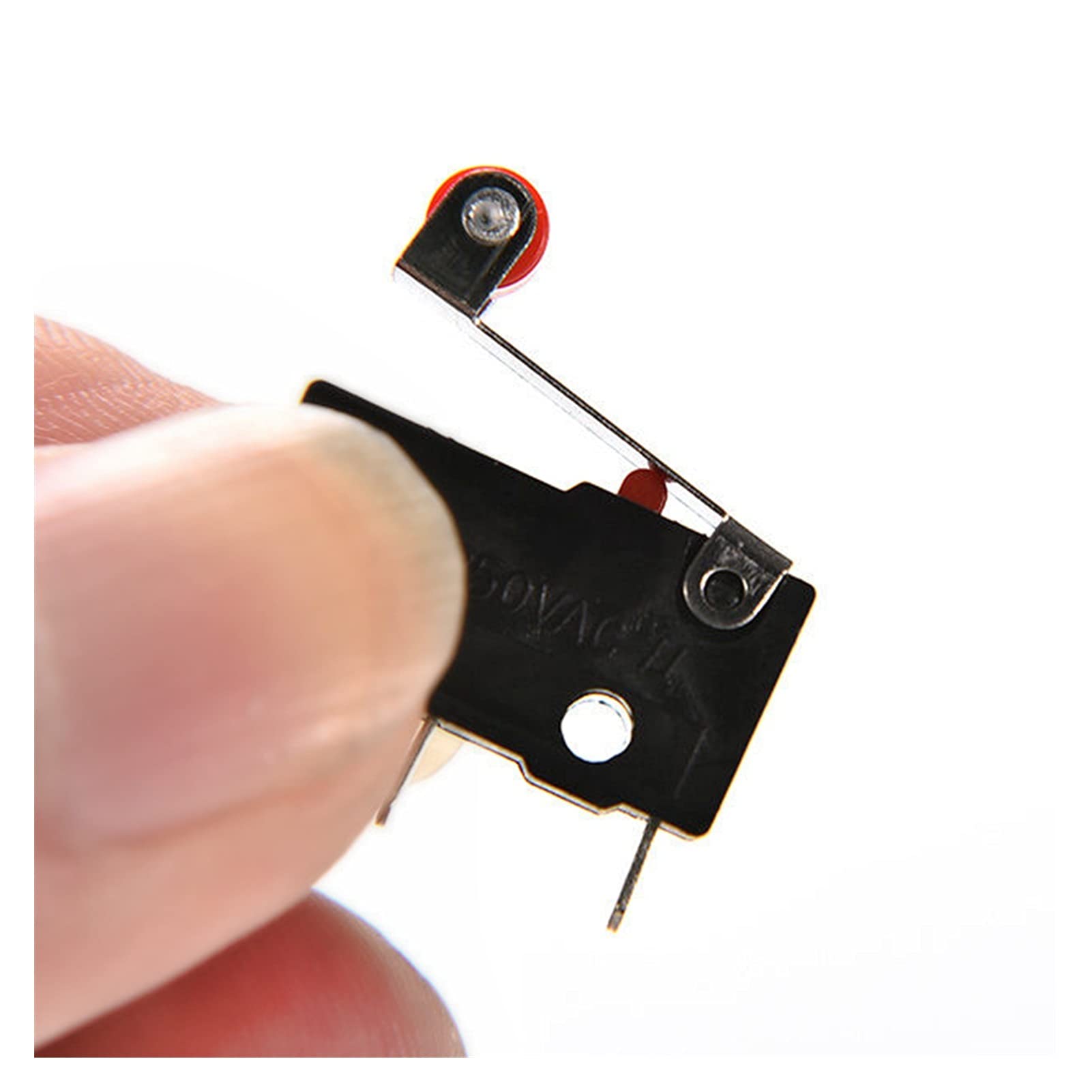 Interrupteur à Bascule 10 pièces/Ensemble Mini Interrupteur Tactile à 3 Broches KW12-3 5A 250V poignée Ronde Horloge Micro-Interrupteur