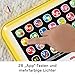 Fisher-Price Lernspaß, Lernspielzeug für Kleinkinder, Smart Stages Tablet Computer-Attrappe mit Musik und Leuchtfunktion für Kinder ab 1 Jahr, deutsche Version, HXB66