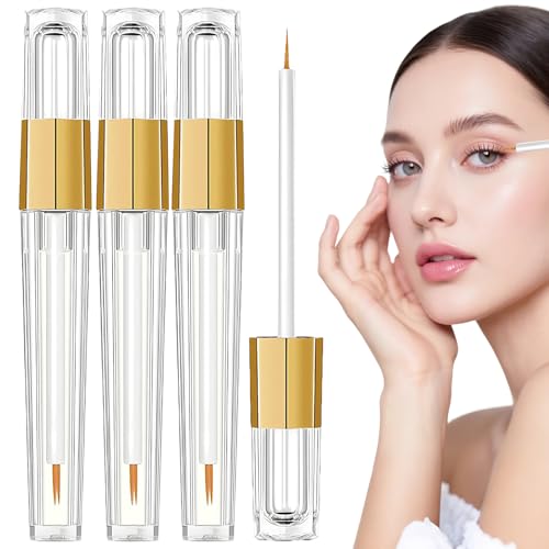 3 Pcs Serum de Pestañas Crecimiento Lash Serum Crecimiento Pestañas Aplicación Precisa Consigue Un Cabello Naturalmente Grueso y Definido Apto Tanto para Hombres Como para Mujeres 3ml/Pcs