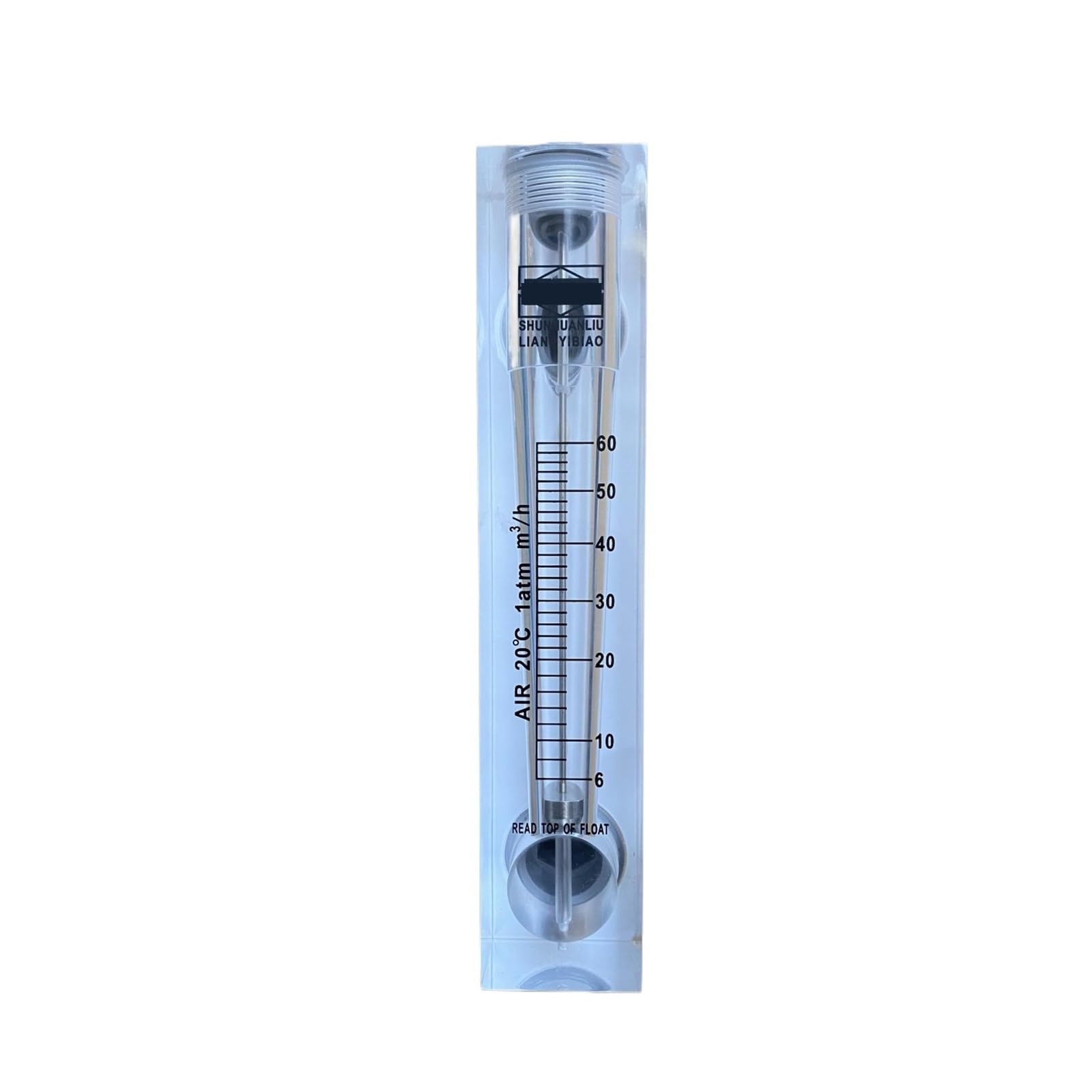 VKvmNYlxx LZM-25 Panel flowmeter(Flow Meter) for air/Gas Without Control Valve Male 1" BSPT or NPT Fitting(6-60 M3PH for Gas)