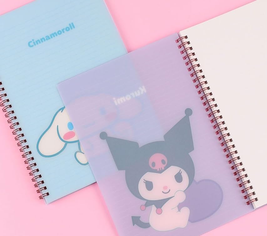 Miniatura 10 de Lindo cuaderno de espiral a rayas de 0.276 in, 7.2 x 10.2 pulgadas, 60 hojas (rosa)