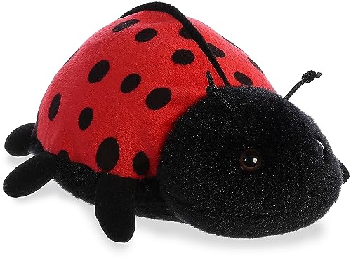 Image of Aurora® Adorable Mini Flopsie™ Ladybug-Ladybird™ Stuffed Animal - Mini Companions Ready for Playful Adventures - for Kids All Ages, Toddlers, Adults, and Families - Red 6 Inches