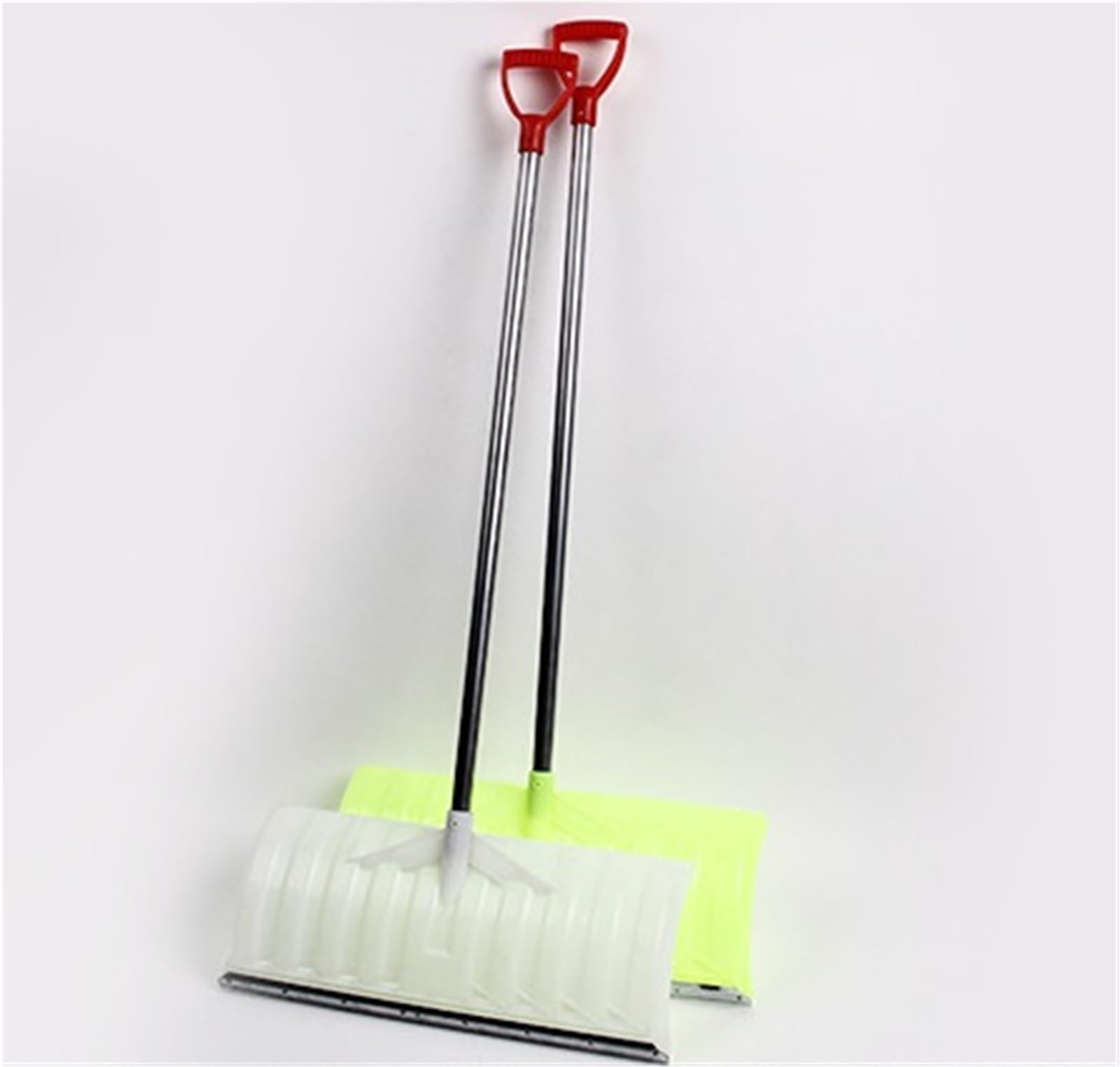 Pala De Nieve para Coche Pala Quitanieves con Mango De Acero Y Empuñadura En Forma De D For Quitar La Nieve De Entradas De Vehículos Y Aceras para Actividades Al Aire Libre(Grün)