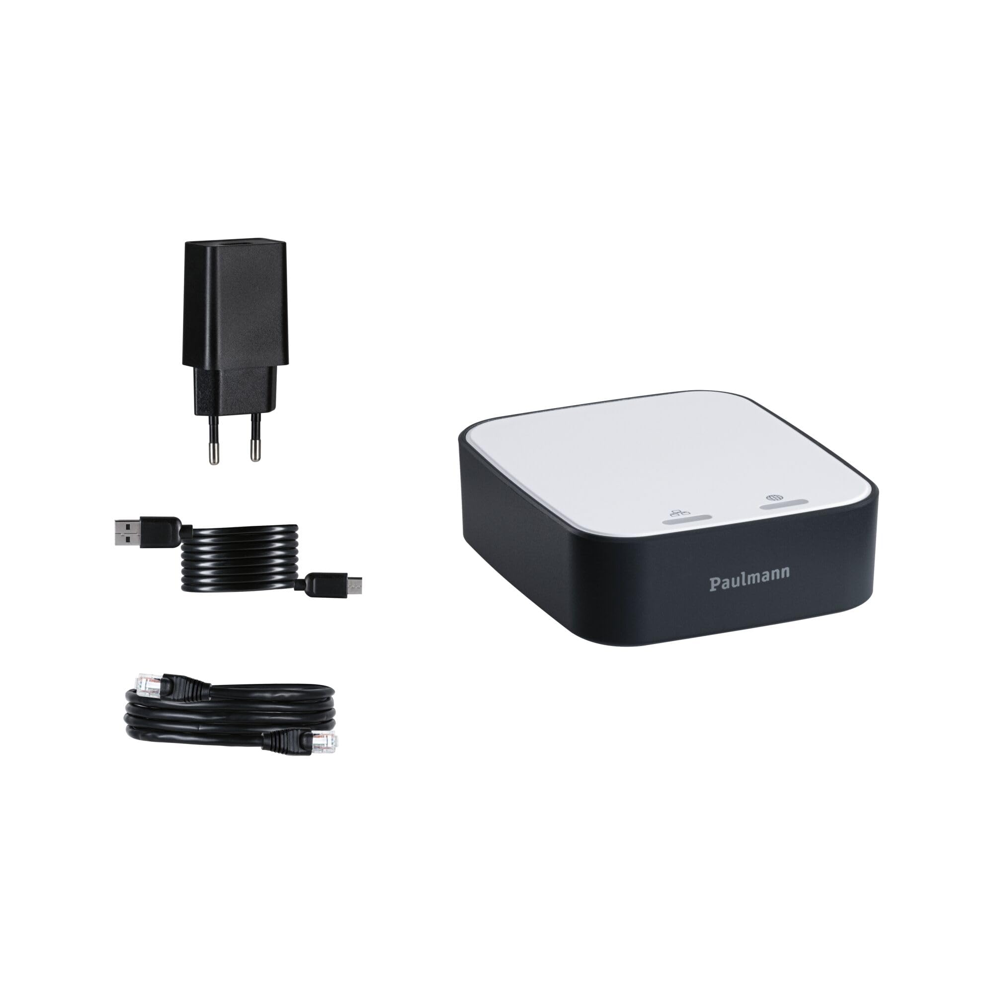 Paulmann 50135 Smart Home Zigbee Gateway Bridge Smik Panneau de commande en plastique blanc/anthracite, Smik Bridge