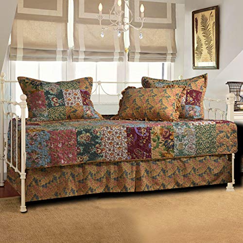 Image of Greenland Home Fashions Antique Chic 5-Piece Daybed Quilt Set, Multicolor