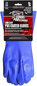 Grease Monkey Gloves - Blue Large Protective Work Gloves for Hands