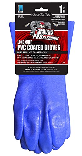 Grease Monkey Gloves - Blue Large Protective Work Gloves for Hands