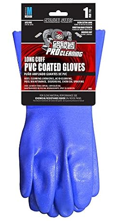 Grease Monkey Gloves - Blue Large Protective Work Gloves for Hands