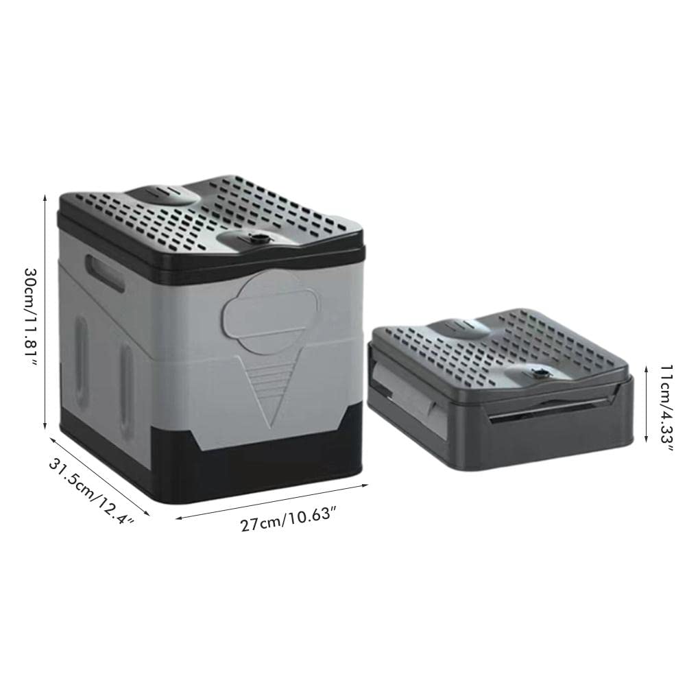 Inodoro portátil para camping, plegable Porta Orinal para adultos, inodoro de coche, inodoro con capacidad para hasta 150 kg para camping, barco/senderismo/viajes largos/playa