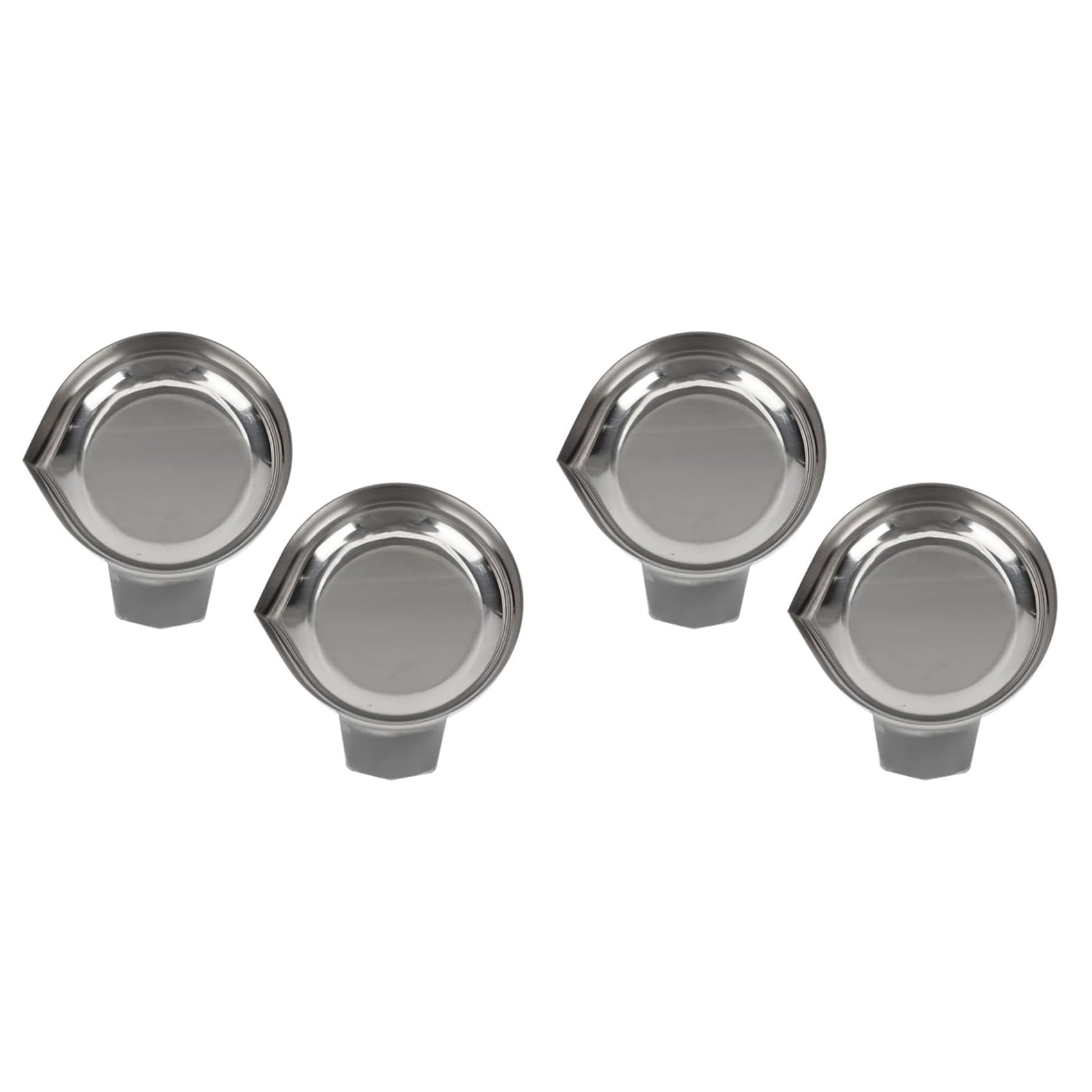 Hndhbfgrt Weigh Boats Scale 4pcs Weighing Boats Stainless Steel Scale Tray Weighing Plate Lab Dish Containers Weight Tray