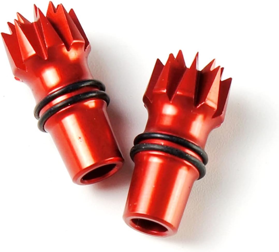 HTLNUZD Aluminum M3 CNC RC Transmitter Stick Ends Controller Thumb Rocker for Frsky X9D X7 / Flysky I6S I6 I6X Transmitter Quadcopters Accessories (Red)