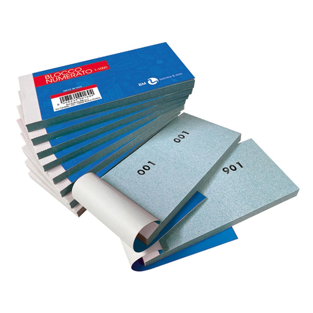 BM BeMore MOD 9 10 Blocchi numerati da 1 a 1000 13 x 6 cm