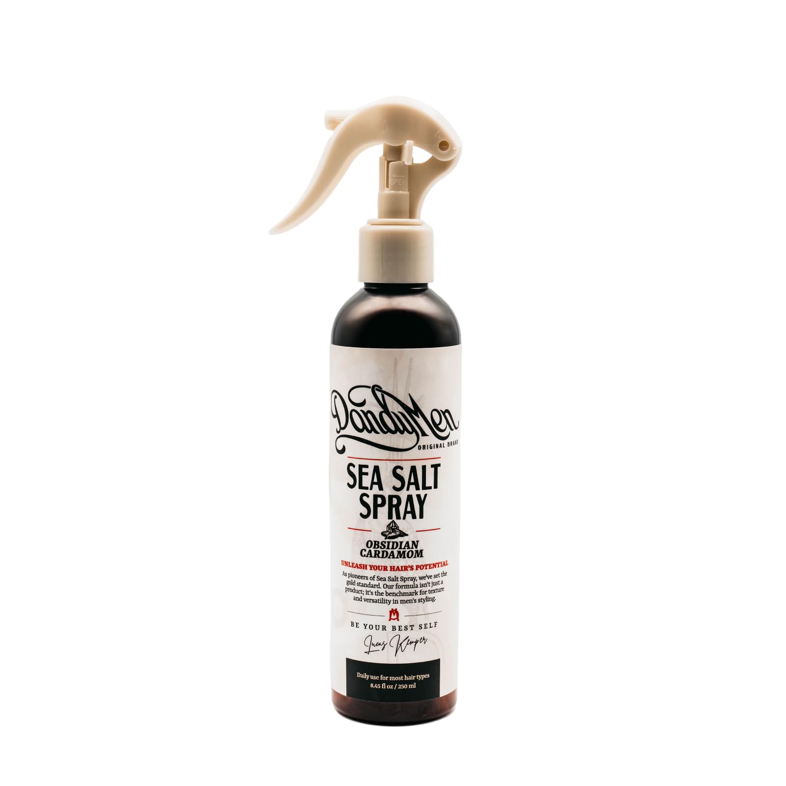 Sea Salt Spray for Men Lightweight Texture Volume and Flexible Hold Hair Texture Spray with Epsom Salt Pro-Vitamin