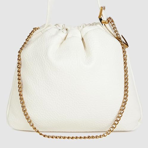 Leona gold faux leather shoulder bag – image 3