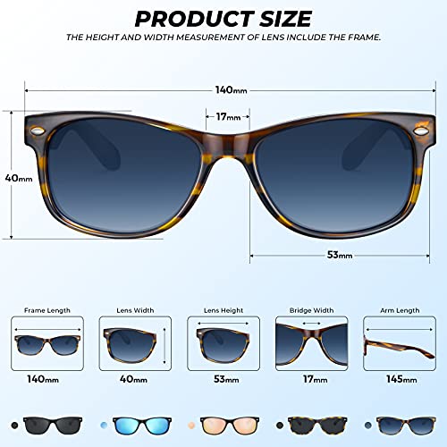 CARFIA Square Womens Sunglasses Men Polarized,Classic Retro Vintage TR90 Frame UV Protection Outdoor Driving Sun Glasses4