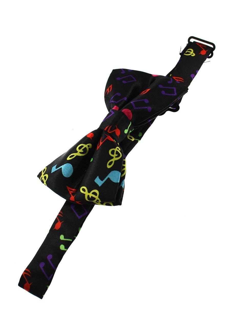 Zac's Alter Ego Fancy Dress Musical Notes Formal Bow Tie