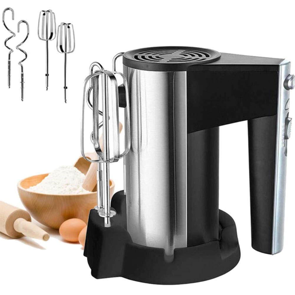 Frullatore a Immersione, Potente Potenza da 300 W, con Motore Turbo per impieghi gravosi, Frusta elettrica da appoggio, per Biscotti, Brownies, Torte, Pasta, pastelle