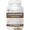 Lions Mane Mushroom Cognition Capsules (120 Capsules) Lions Mane Mushroom Powder Extract Capsules | Brain Supplement, Brain Vitamins, Focus Supplement