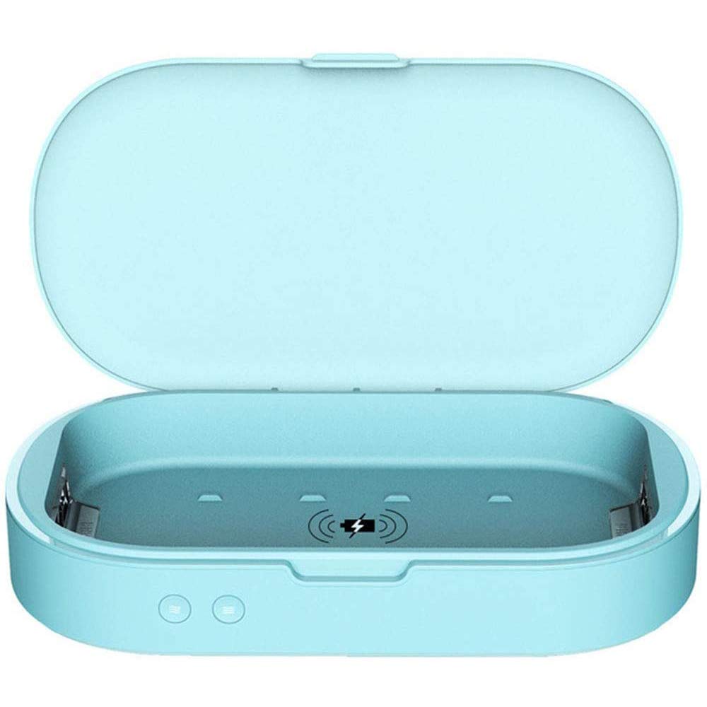 Cell Phone Sanitizer, UV Smartphone Sterilizer Box, Ultraviolet Sanitizer Box with Dual LED Aromatherapy Function Disinfector for Cellphone, Toothbrush, Salon, Tools, Watches, etc