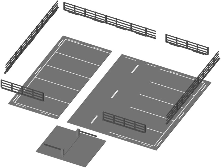 Outland Models Miniatures Car Parking Lot (Square) 1:87 HO Scale