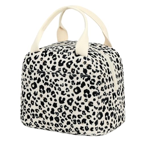 Nanxson 9.7L Cute Lunchbag Corduroy Insulated Lunch Tote Reusable Lunch Box