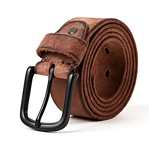 Ceinture en cuir véritable hommes vintage une sangle faite main chargée d'histoire