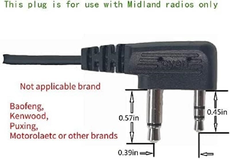 Miniatura 5 de Auricular de radio bidireccional Auriculares de seguridad transparentes Walkie Talkie Auricular Compatible AVPH3 Auricular con par VOX-PTT no