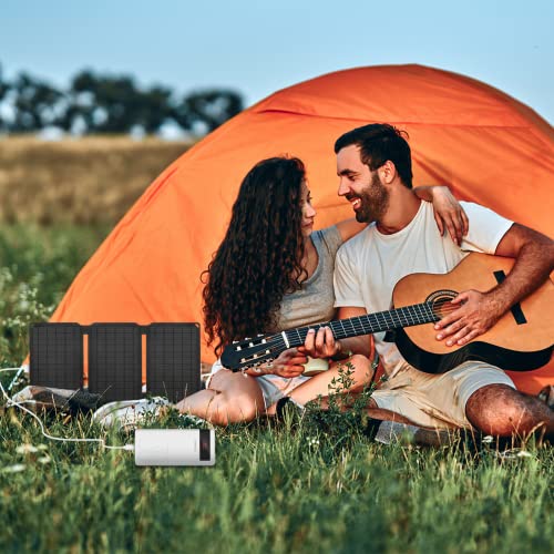 20W Portable Solar Panel Chargers Qc3.0 18W Usb-A Dc 19V Output Foldable Small Power Emergency Etfe Panels Ip67 Waterproof Camping Backpacking Hiking For Cell Phone Power Banks Flashlight Fans #TOP2