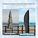 OMORC Funda para Sombrilla, Cubierta Sombrilla para Exteriores, Protector Sombrilla Resistente al...