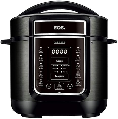 Panela de Pressão Elétrica 3 Litros EOS Multicooker Digital Inox Preto EPP30DP 220V Menor preço em Panela de Pressão Elétrica 3 Litros EOS Multicooker Digital Inox Preto EPP30DP 220V