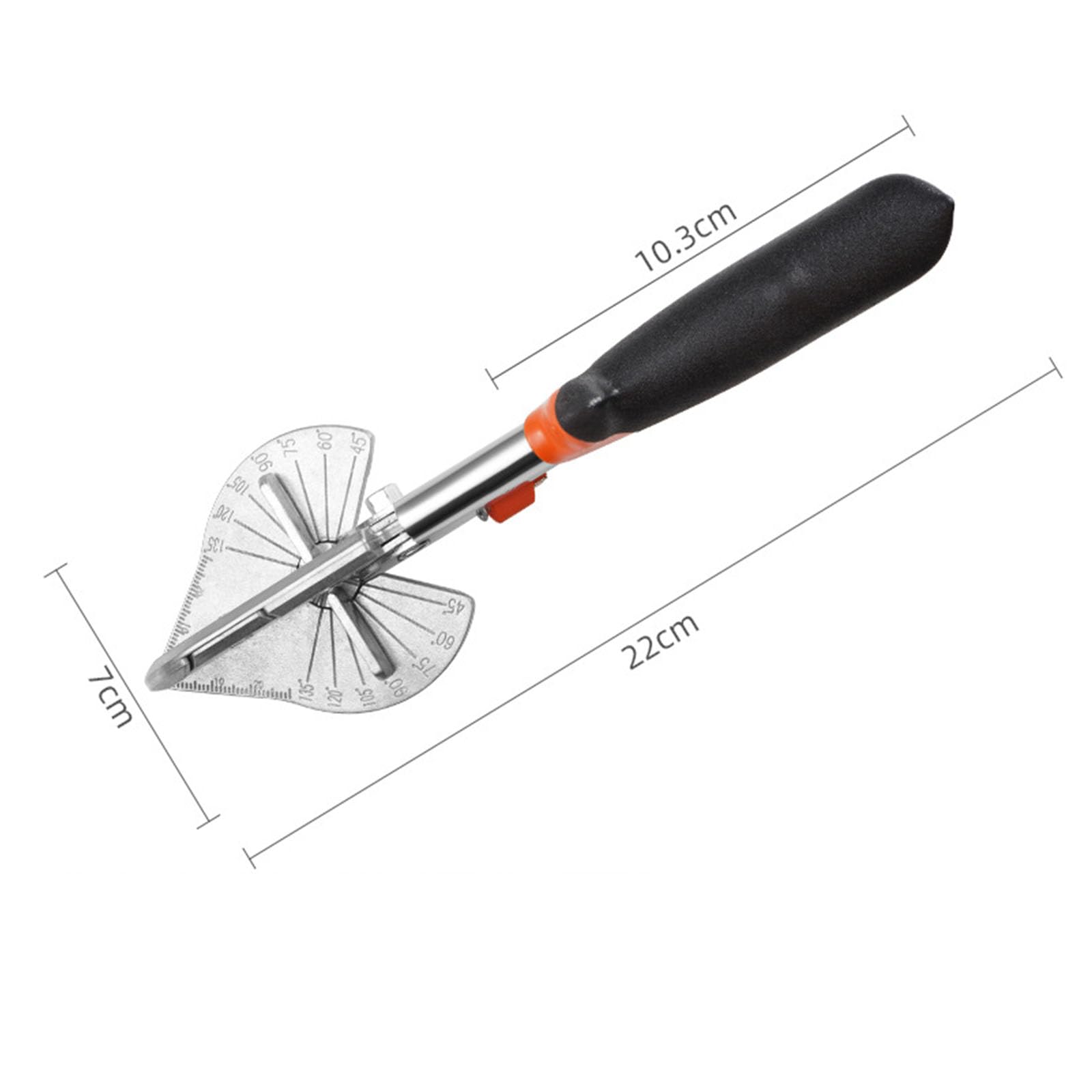 Forze mitre multi-angolo, taglierina a 45-135 gradi, utensile manuale per legno e PVC, con 2 lame di ricambio