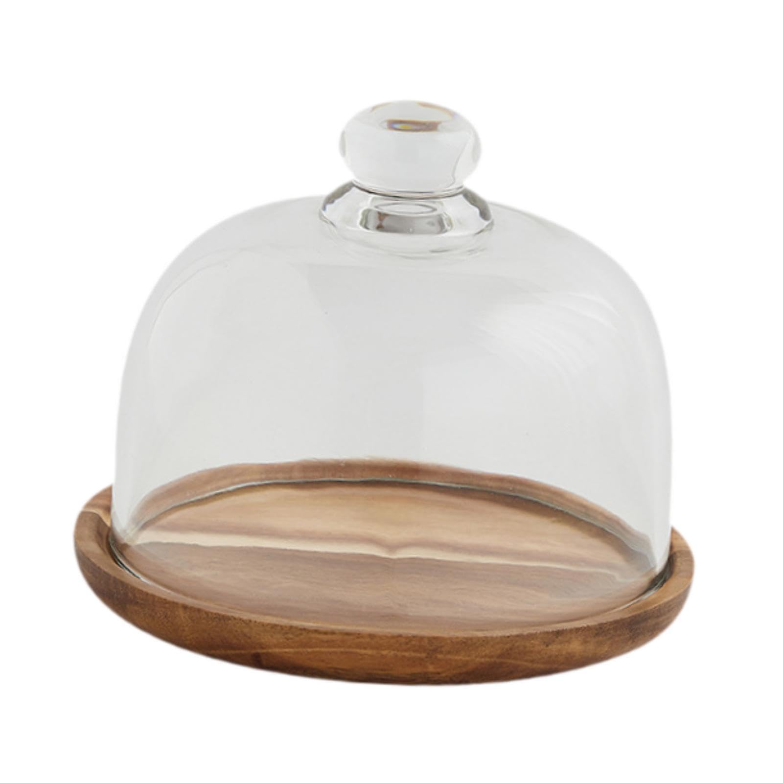 Soporte para Pasteles con Tapa de Cristal, Bandeja para Servir Pasteles, Expositor de Frutas, Bandeja para Servir Vajilla, Cúpula para Queso para Cump, 14.8 Cm X 12 Cm