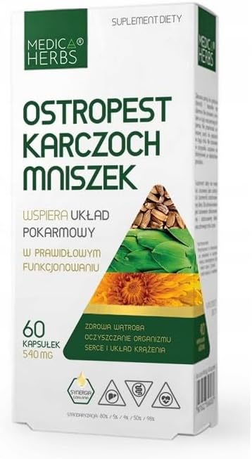 Distel – artisjok – paardenbloem – lever – 60 capsules – suikervrij – glutenvrij – 1 capsule 1-2 keer per dag
