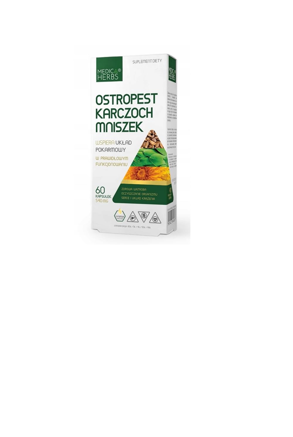 Medica Kräuter: Distel, Artischocke, Löwenzahn, Leber – 60 Kapseln