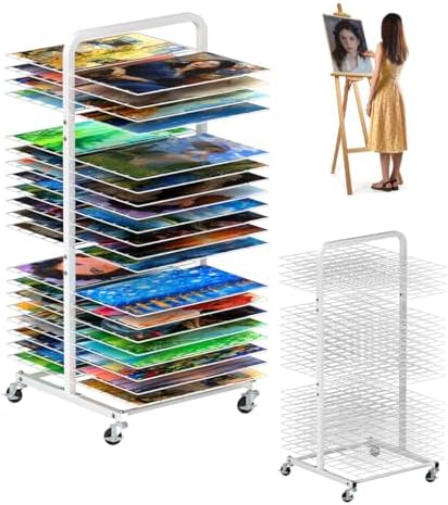 Paint Curing Rack Amazon.com: mocomax Art Drying Rack for Painting, Metal Paint Drying ...