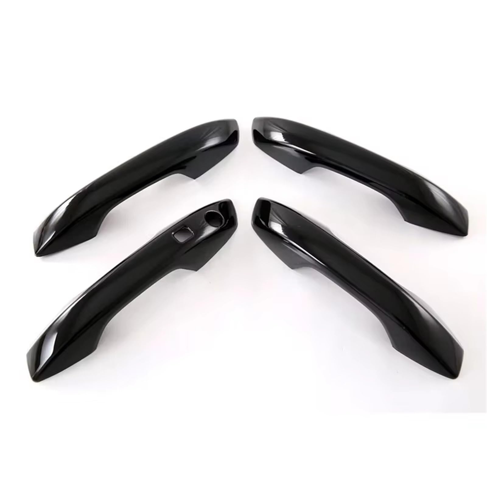 Caqrbcx Gloss Black Outer Door Handle Trim Car Door Handle Trim Compatible With Byd For Atto 3 2022-2023 Car 4Pcs Door Handle Cap Cover Trim Plus Pair Set Accessories