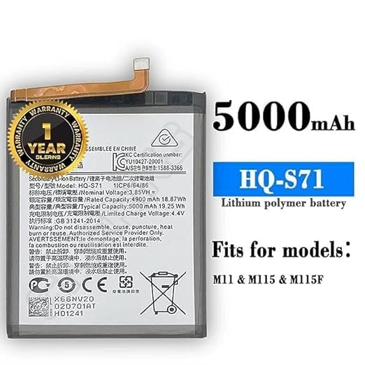 Image of Original HQ-S71 Battery for Samsung Galaxy M11 SM-M115FZKEINS / SM-M115FZKDXSG / M115F Battrey with 1 Year Warranty** (HH81)